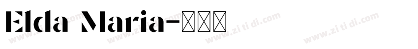 Elda Maria字体转换